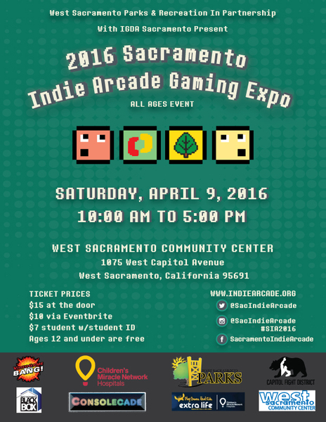 2016 Sacramento Indie Arcade Gaming Expo