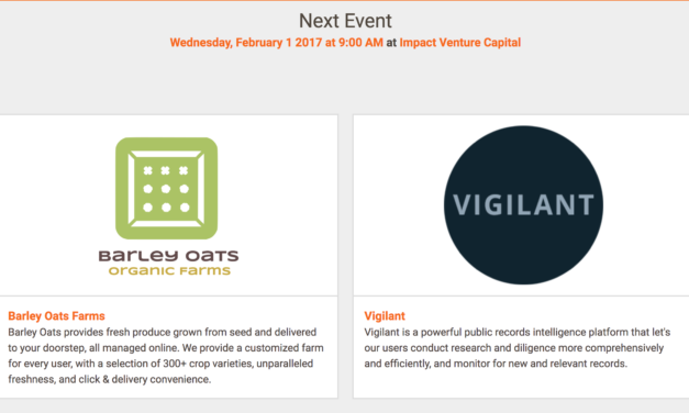 Next on 1 Million Cups Sacramento: Barley Oats Farms & Vigilant