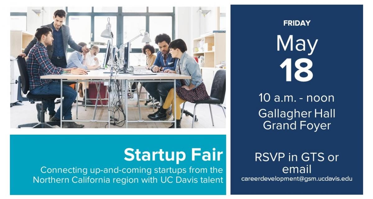 Check Out UC Davis Startup Fair – May 18