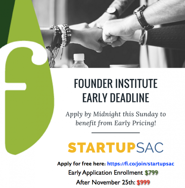 Founder Institute Early Deadline