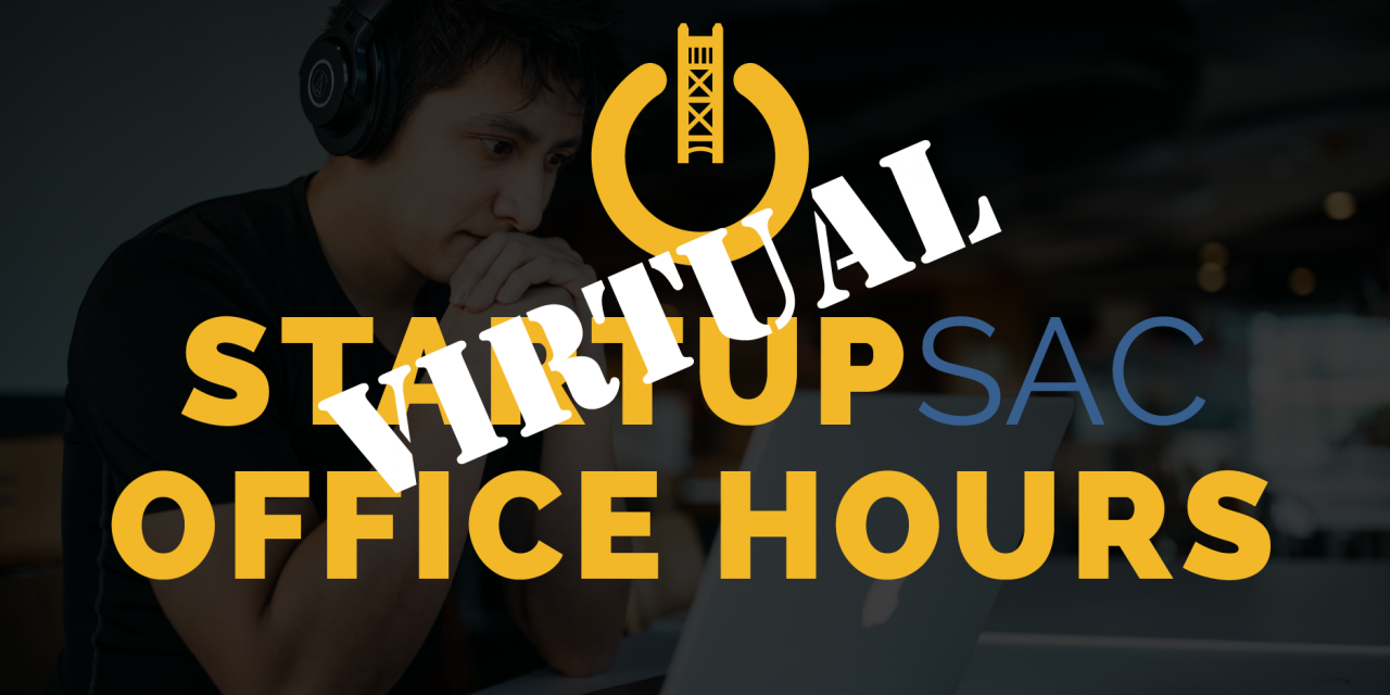 StartupSac Office Hours is May 6 with Sabya Das of Moneta Ventures