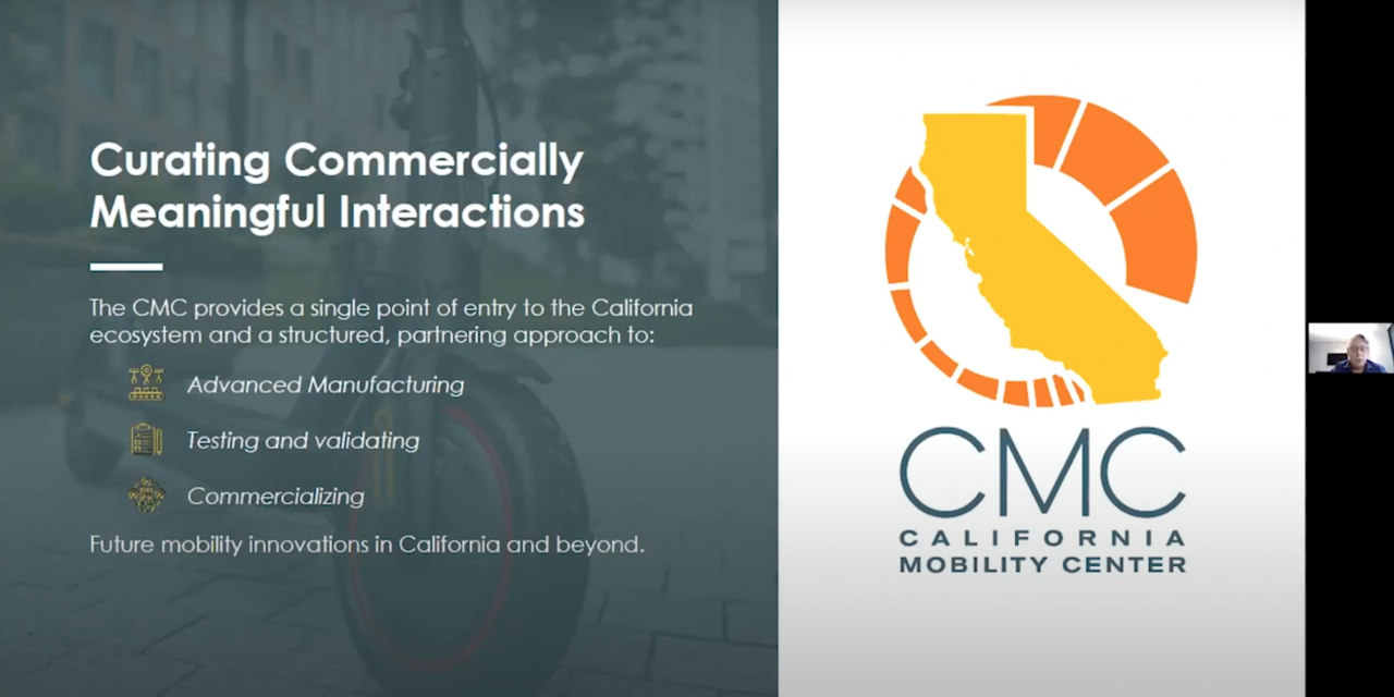 California Mobility Center: Innovation Center Focused on Mobility and Transportation Technology