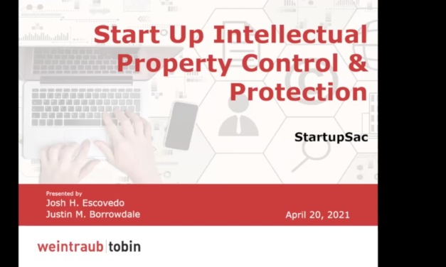 Startup Intellectual Property Control and Protection